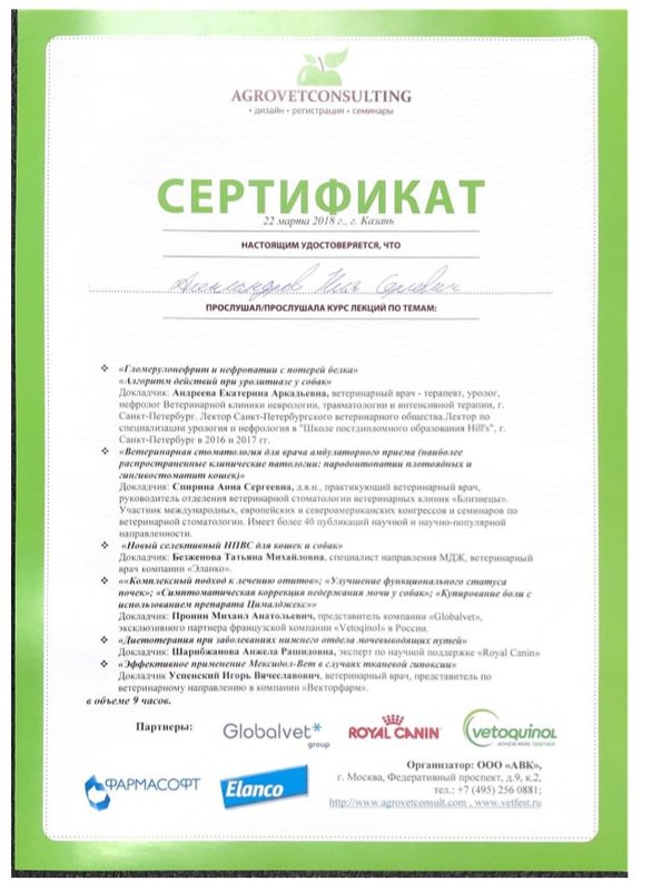 Документ или сертификат