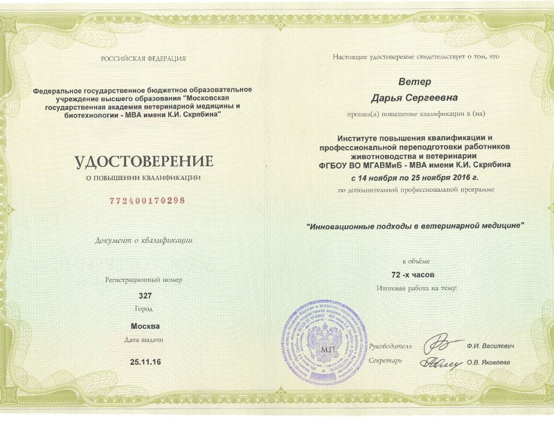 Документ или сертификат