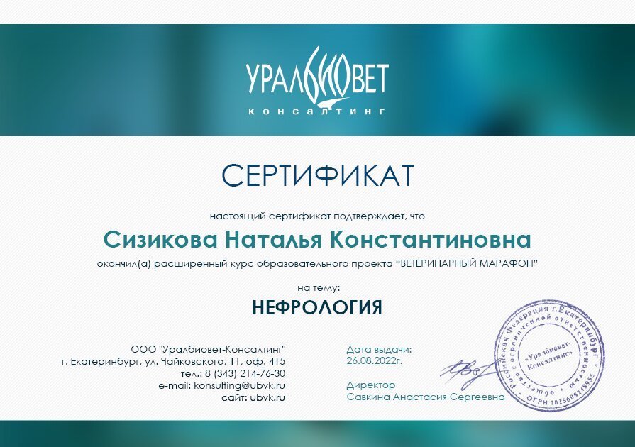 Документ или сертификат