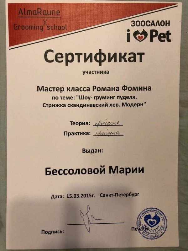 Документ или сертификат