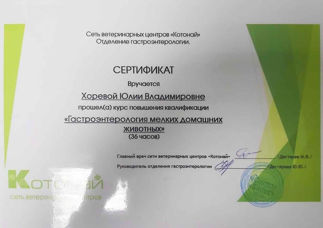 Документ или сертификат