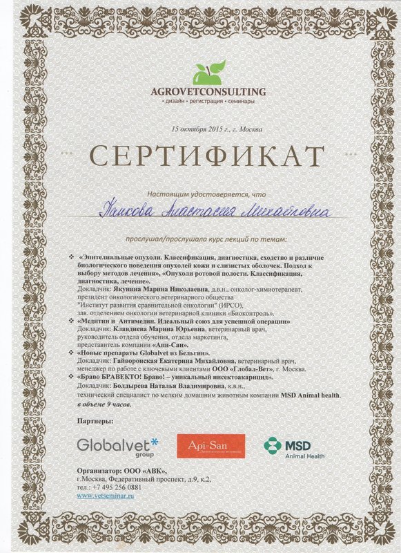 Документ или сертификат