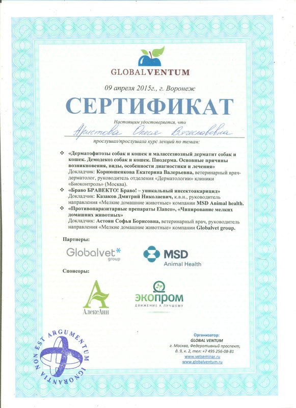 Документ или сертификат