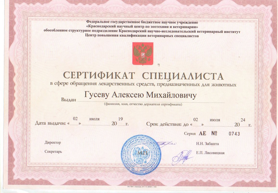Документ или сертификат