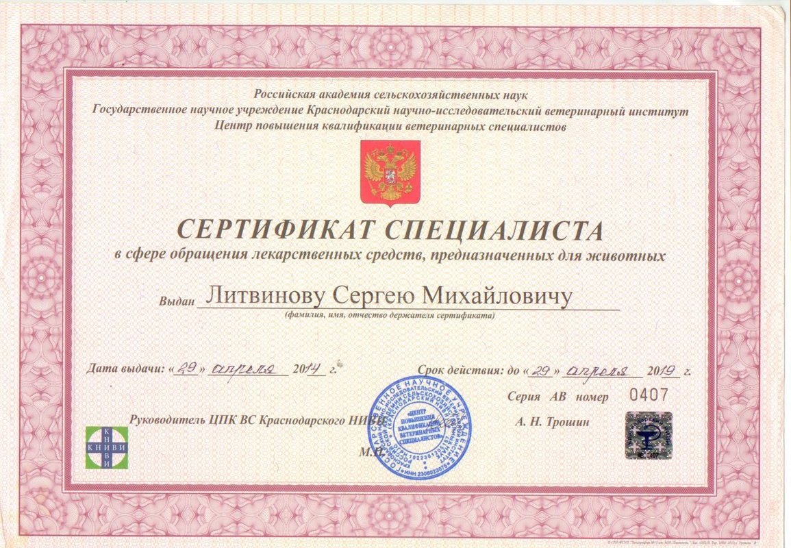 Документ или сертификат
