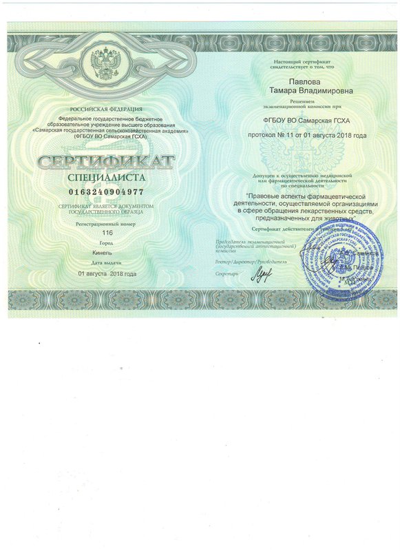 Документ или сертификат