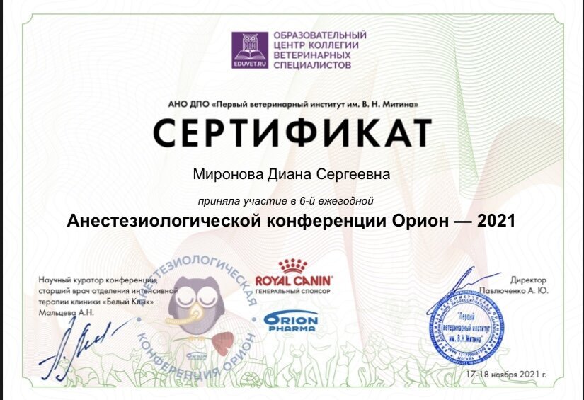 Документ или сертификат