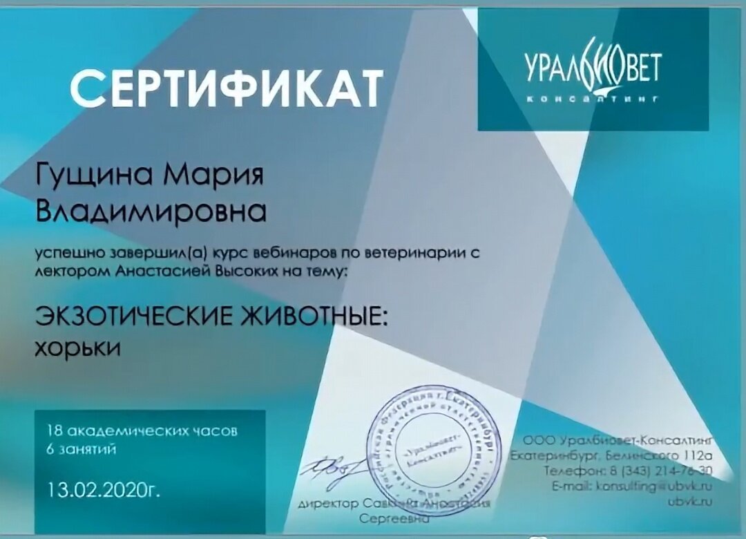Документ или сертификат