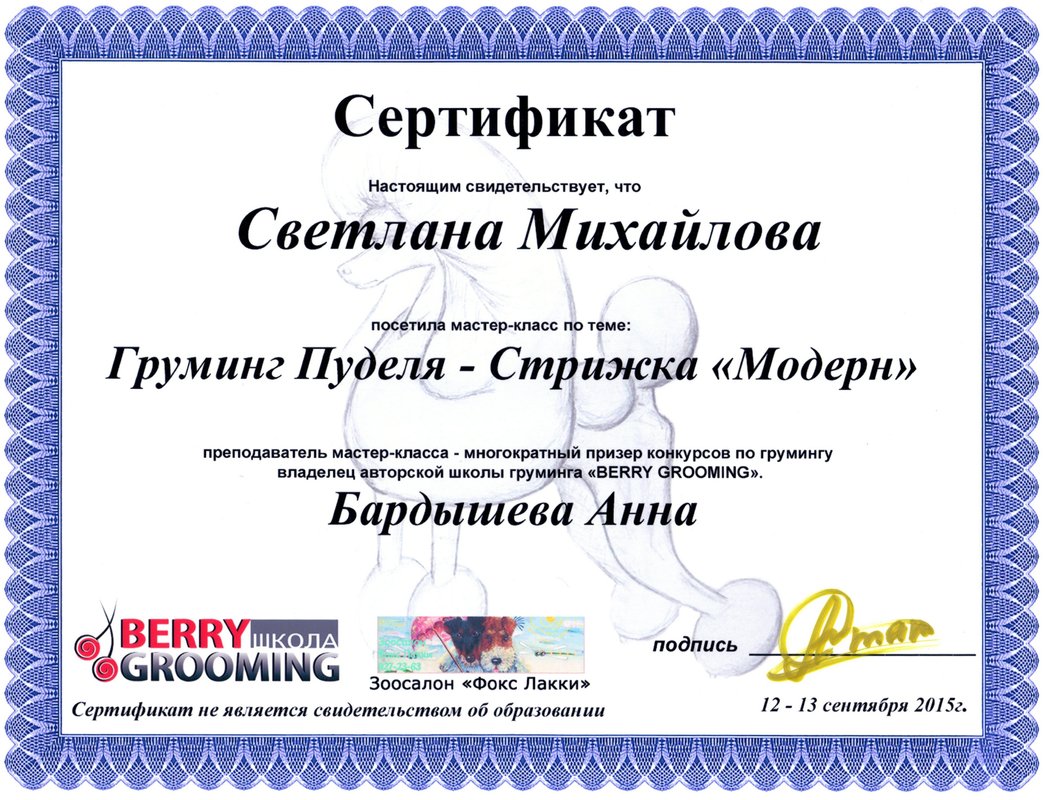 Документ или сертификат