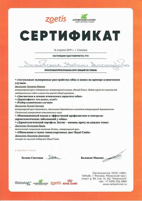 Документ или сертификат