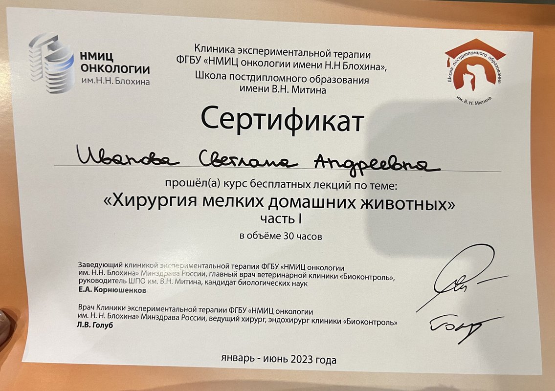 Документ или сертификат