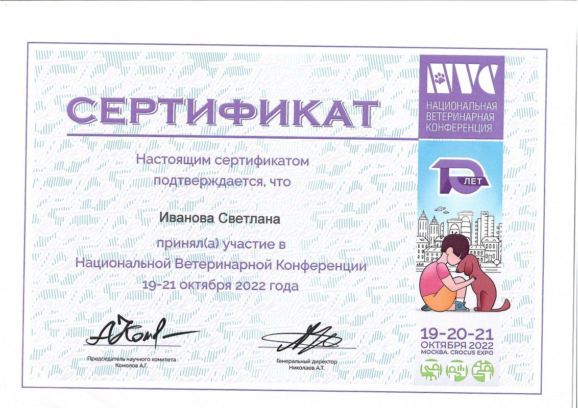 Документ или сертификат