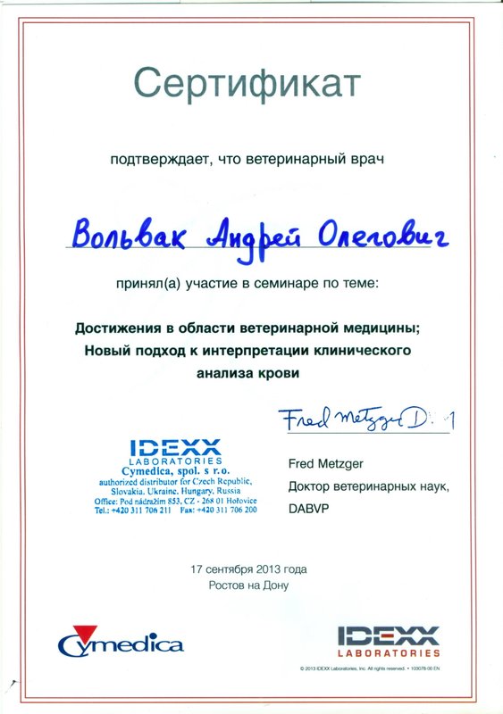 Документ или сертификат