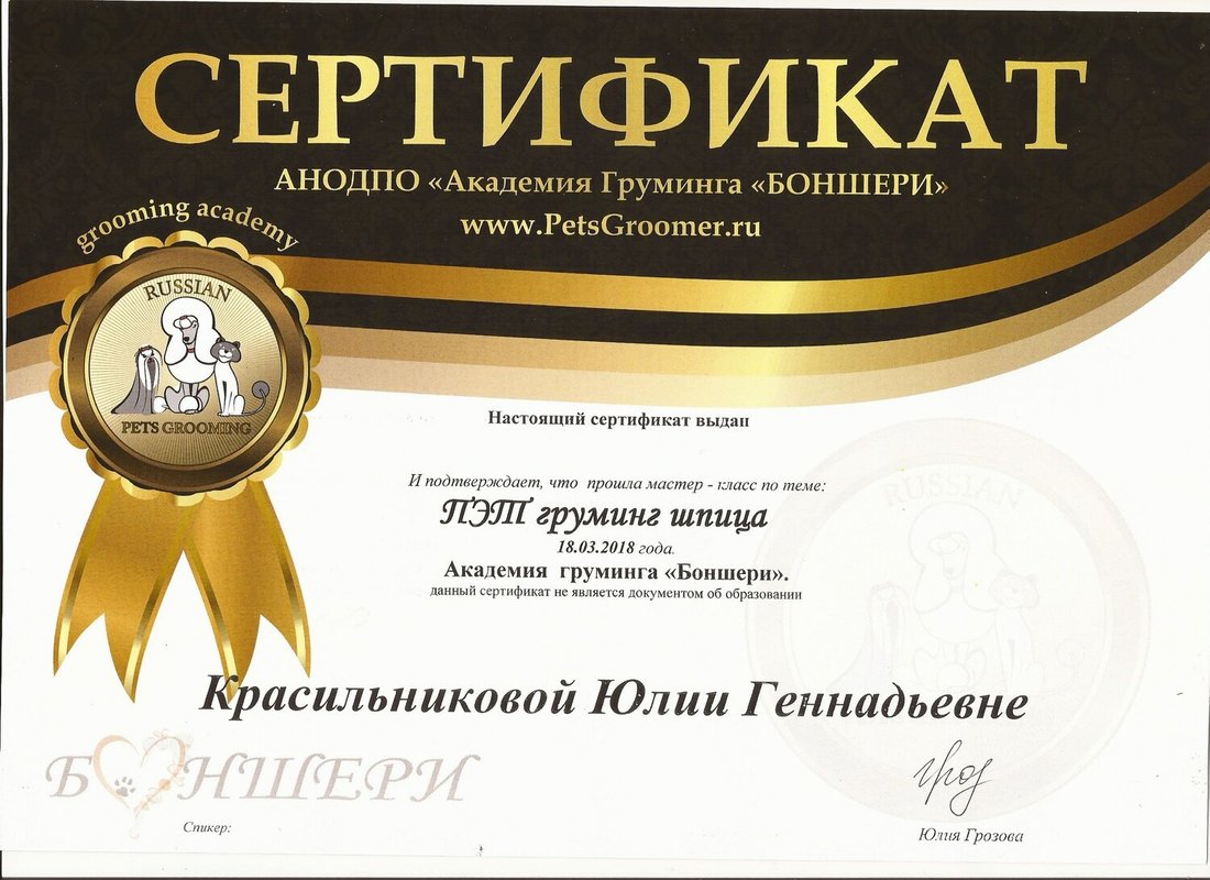 Документ или сертификат