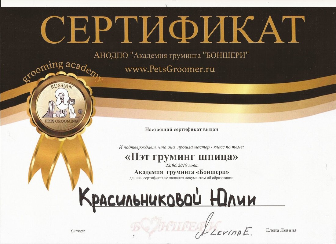 Документ или сертификат