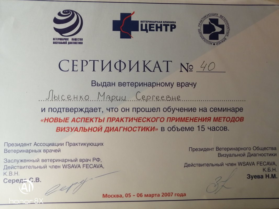 Документ или сертификат