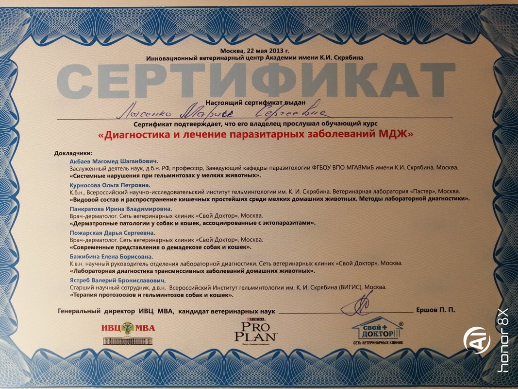 Документ или сертификат
