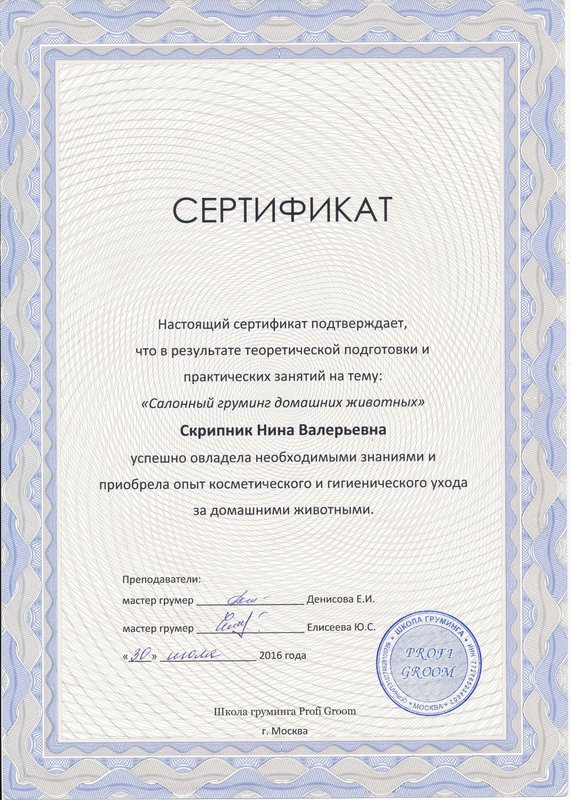 Документ или сертификат