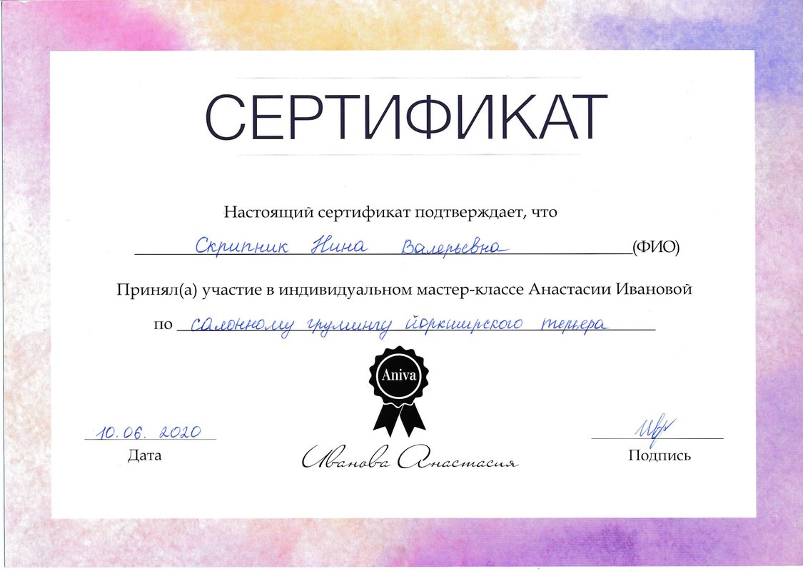 Документ или сертификат