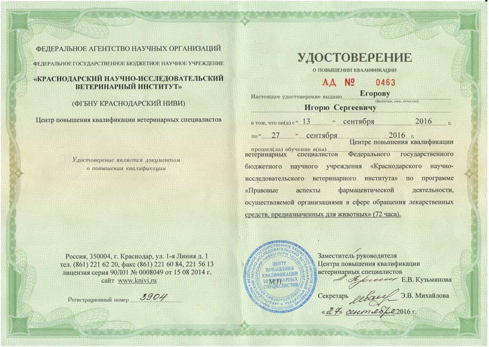 Документ или сертификат