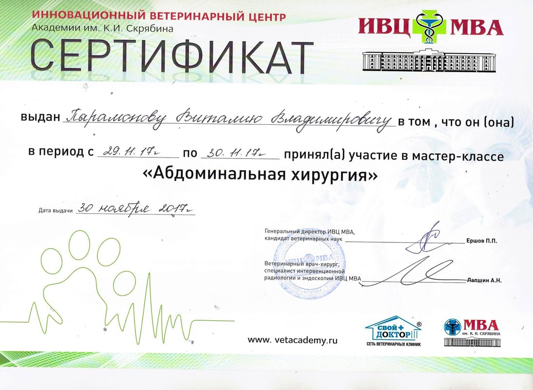 Документ или сертификат
