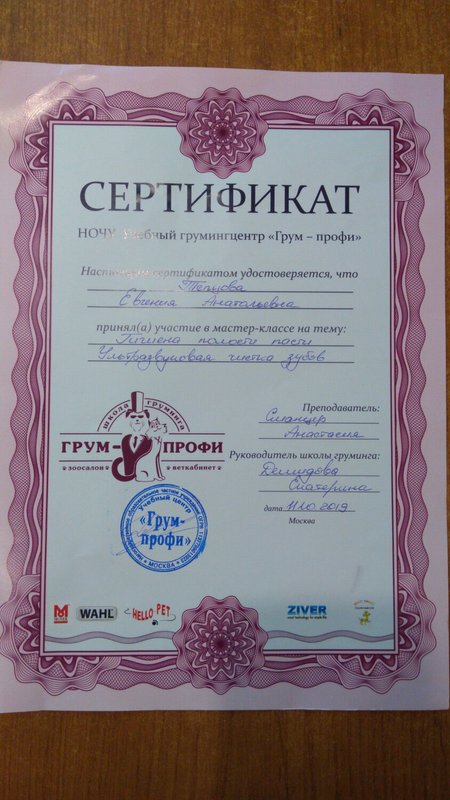 Документ или сертификат