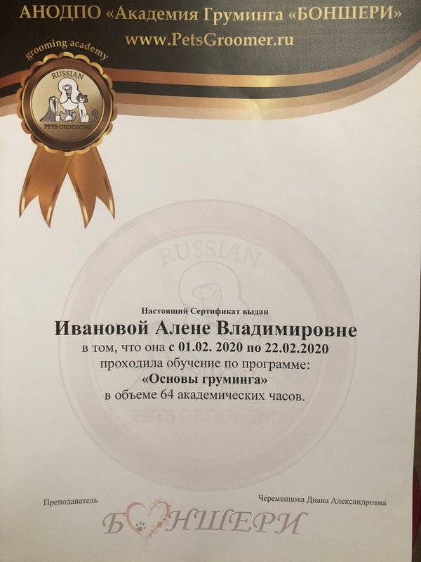 Документ или сертификат