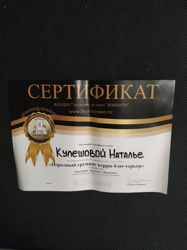 Документ или сертификат