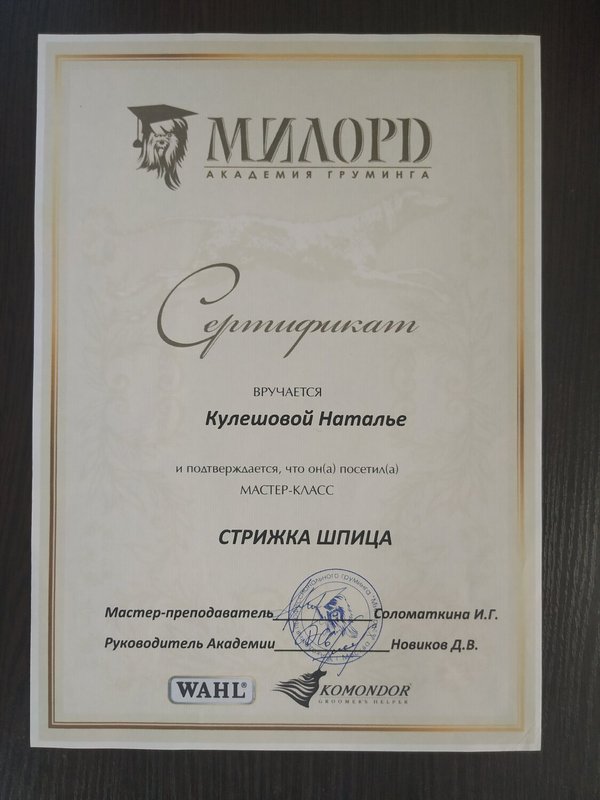 Документ или сертификат