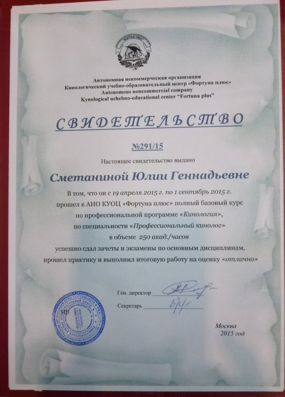 Документ или сертификат