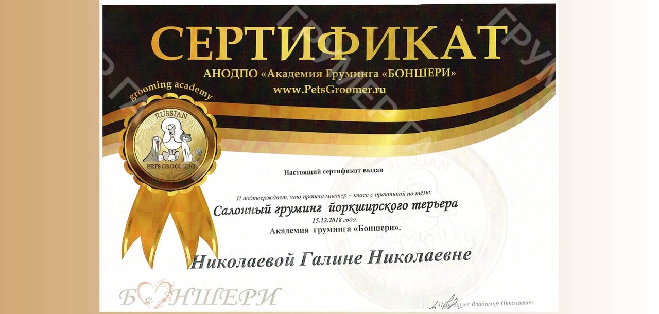 Документ или сертификат