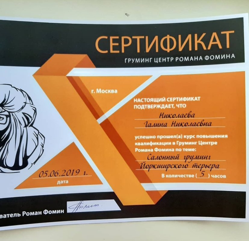 Документ или сертификат