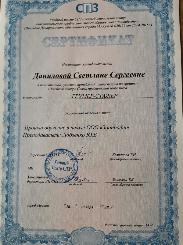 Документ или сертификат
