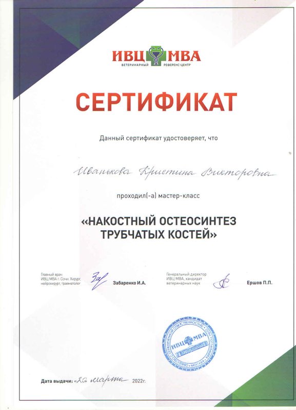 Документ или сертификат