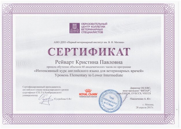 Документ или сертификат
