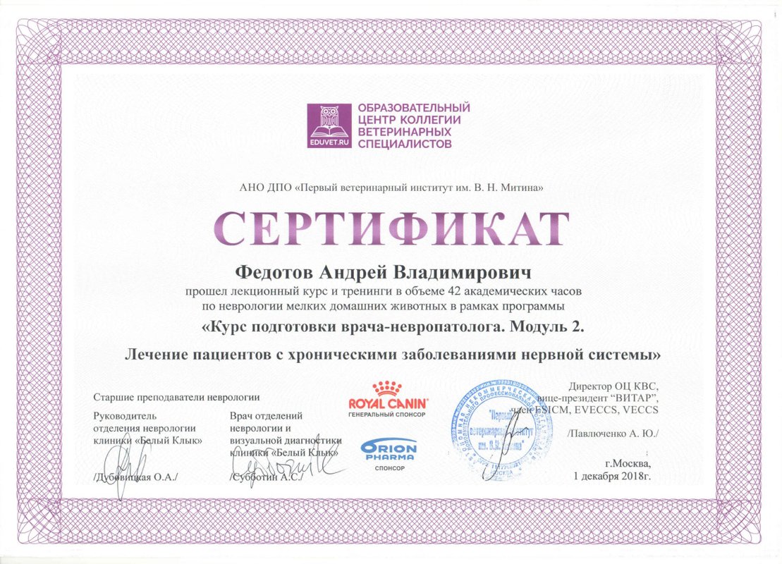 Документ или сертификат