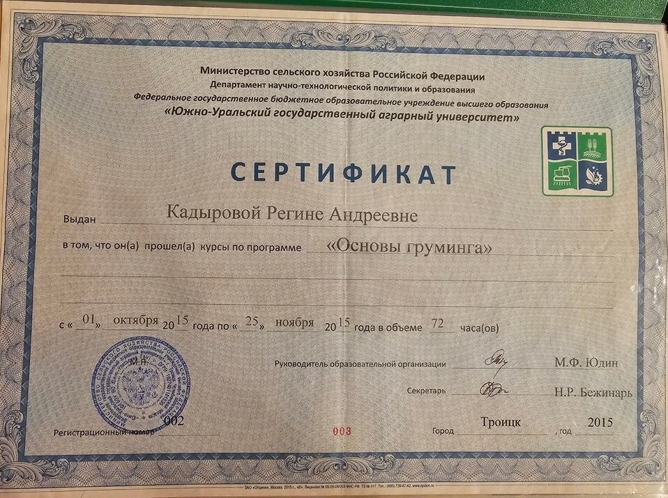 Документ или сертификат