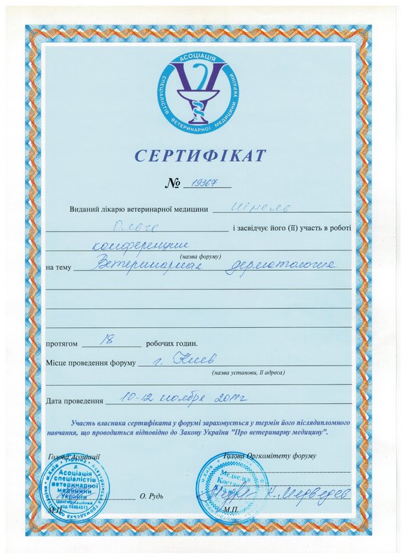 Документ или сертификат