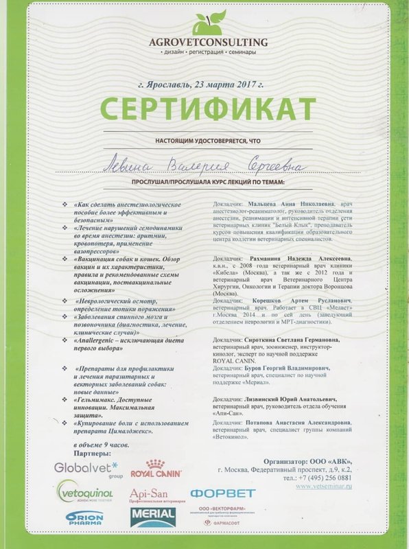 Документ или сертификат
