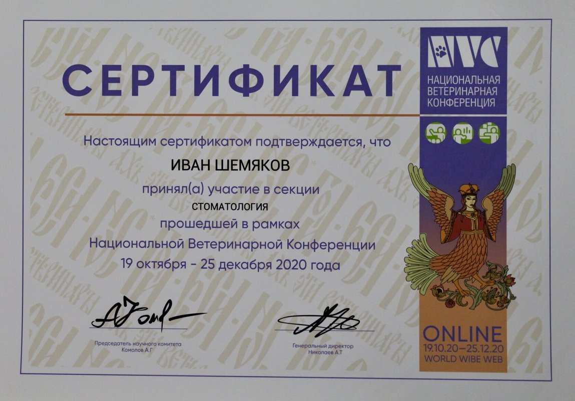 Документ или сертификат