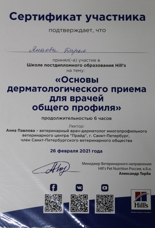 Документ или сертификат