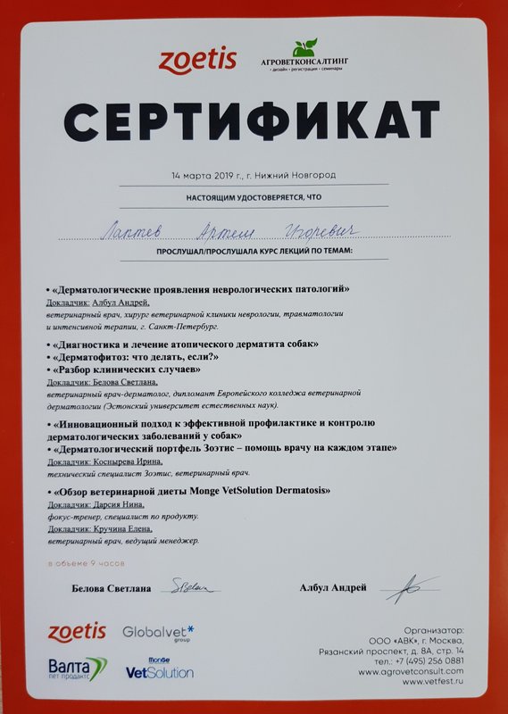 Документ или сертификат