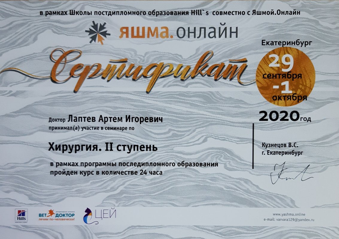 Документ или сертификат