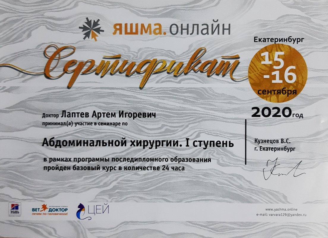 Документ или сертификат