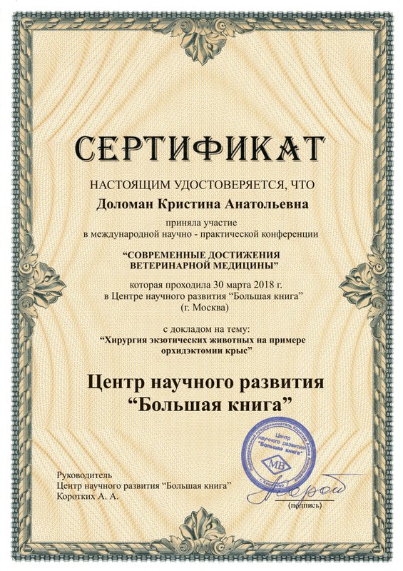 Документ или сертификат