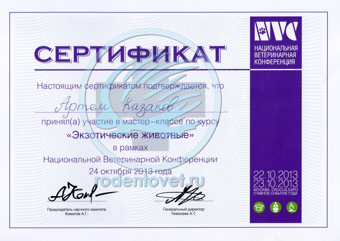 Документ или сертификат
