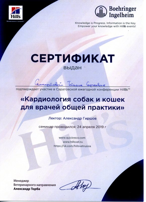 Документ или сертификат