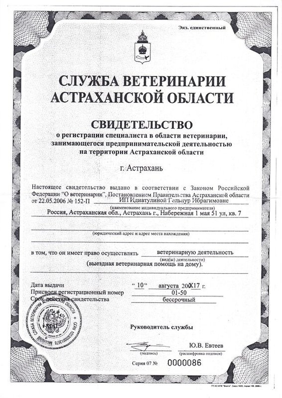 Документ или сертификат