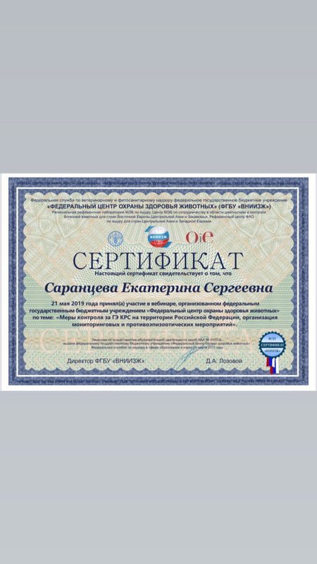 Документ или сертификат