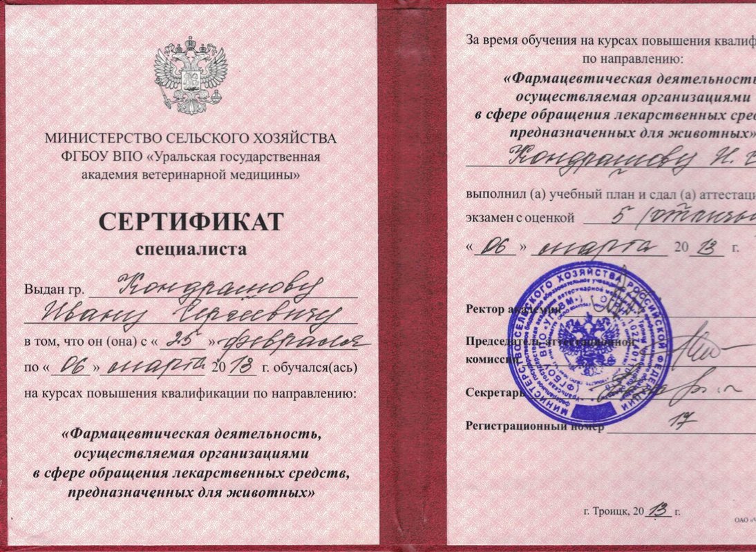Документ или сертификат